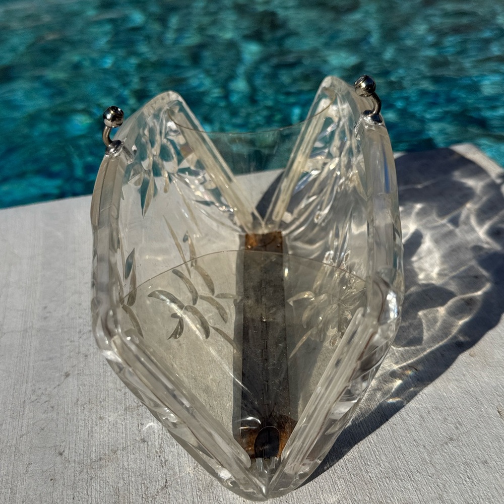 Vintage Clear Lucite Purse/Clutch Handbag - Picture 9 of 16